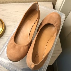 J Crew Cece suede ballet flats. 6.5